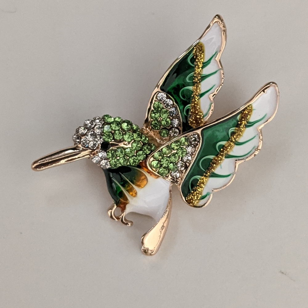 Hummingbird Brooch